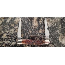 CASE XX MUSKRAT PATTERN JIGGED BONE HANDLE 4 DOT 1986 USA NEW NO BOX CASE XX MUSKRAT PATTERN JIGGED BONE HANDLE 4 DOT 1986 USA NEW NO BOX