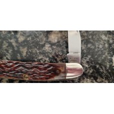 CASE XX MUSKRAT PATTERN JIGGED BONE HANDLE 4 DOT 1986 USA NEW NO BOX CASE XX MUSKRAT PATTERN JIGGED BONE HANDLE 4 DOT 1986 USA NEW NO BOX
