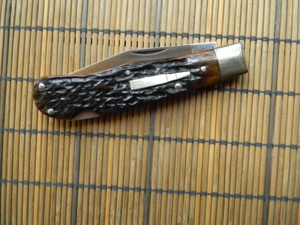 REMINGTON UMC BULLET LOCKBACK KNIFE BONE REMINGTON UMC BULLET LOCKBACK KNIFE BONE