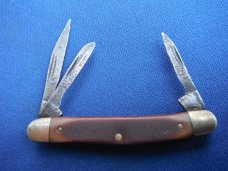 Lot of 3 Schrade Old Timer 720T & 1040T 2 Blade Folding Pocket Knife 1080T 3 Blade Stockman USA MADE