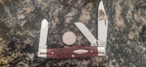 Case XX USA 7 Dot (1973) 6375 Red Bone Large Stockman Knife