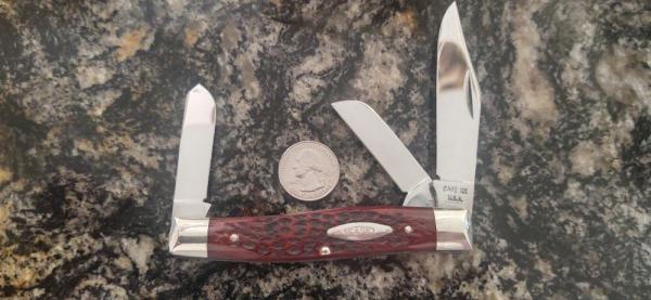 Case XX USA 7 Dot (1973) 6375 Red Bone Large Stockman Knife Case XX USA 7 Dot (1973) 6375 Red Bone Large Stockman Knife