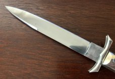 Jeremy Kreis (JTK) Batwing Rizzuto Estileto Milano Switchblade Clone, White Plastic Handle, Unused Jeremy Kreis (JTK) Batwing Rizzuto Estileto Milano Switchblade Clone, White Plastic Handle, Unused