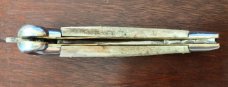 Jeremy Kreis (JTK) Bolster Release Switchblade, Bone Handle, Unused 