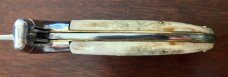 Jeremy Kreis (JTK) Bolster Release Switchblade, Bone Handle, Unused 