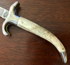 Jeremy Kreis (JTK) Bolster Release Switchblade, Bone Handle, Unused 