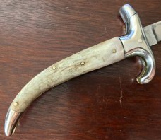 Jeremy Kreis (JTK) Bolster Release Switchblade, Bone Handle, Unused 