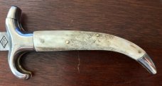 Jeremy Kreis (JTK) Bolster Release Switchblade, Bone Handle, Unused 