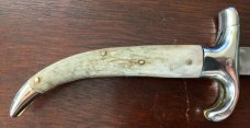 Jeremy Kreis (JTK) Bolster Release Switchblade, Bone Handle, Unused 