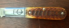Great Eastern Cutlery Tidioute #151116 TC Barlow, Chestnut Peach Seed Jig Bone Handle, New (GEC 15) Great Eastern Cutlery Tidioute #151116 TC Barlow, Chestnut Peach Seed Jig Bone Handle, New (GEC 15)