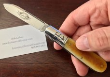 Great Eastern Cutlery Tidioute #152121 TC Barlow, Smooth Autumn Gold Bone Handle, New (GEC 15)