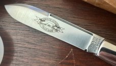 Great Eastern Cutlery Tidioute #152121 TC Barlow, Smooth Autumn Gold Bone Handle, New (GEC 15)