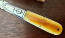 Great Eastern Cutlery Tidioute #152121 TC Barlow, Smooth Autumn Gold Bone Handle, New (GEC 15)