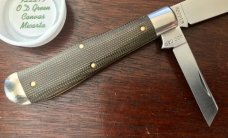 Great Eastern Cutlery Tidioute #922219 Eureka Jack, OD Green Canvas Micarta Handle, New (GEC 92) Great Eastern Cutlery Tidioute #922219 Eureka Jack, OD Green Canvas Micarta Handle, New (GEC 92)
