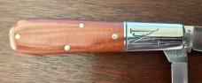 Great Eastern Cutlery Northfield 771218, Barlow, Natural Linen Micarta Handle, (GEC 77), New Great Eastern Cutlery Northfield 771218, Barlow, Natural Linen Micarta Handle, (GEC 77), New