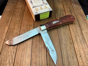 Great Eastern Cutlery For Schrade Fire and Ice Trapper Brown Jigged Bone 2007 (BDSM13)