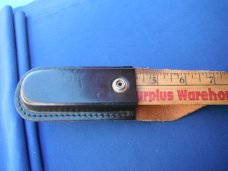 Genuine Puma German Black Leather Belt Pouch / Knife case for a folding pocket knife. Folding Knives Genuine Puma German Black Leather Belt Pouch / Knife case for a folding pocket knife. Folding Knives