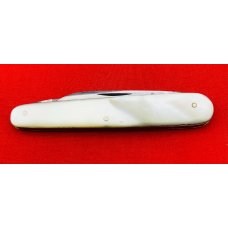 Vintage SOUTHINGTON CUT CO Sleeveboard Shadow Pen Folding Pocket Knife c.1867-1905 MOP