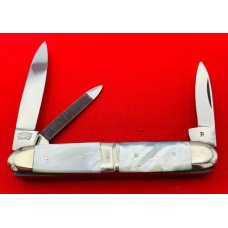 Vintage BOOTH BROS CELEBRATED 3-Blade Stockman Folding Pocket Knife Likely Reproduction NM MOP Vintage BOOTH BROS CELEBRATED 3-Blade Stockman Folding Pocket Knife Likely Reproduction NM MOP