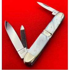 Vintage BOOTH BROS CELEBRATED 3-Blade Stockman Folding Pocket Knife Likely Reproduction NM MOP Vintage BOOTH BROS CELEBRATED 3-Blade Stockman Folding Pocket Knife Likely Reproduction NM MOP