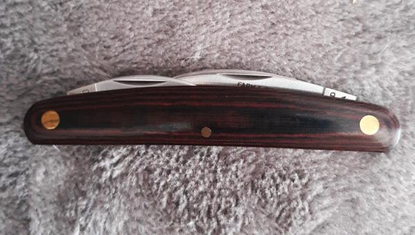 GEC 62 Pocket Carver Red and Black micarta Mint/New with Tube!
