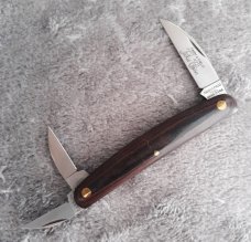 GEC 62 Pocket Carver Red and Black micarta Mint/New with Tube!