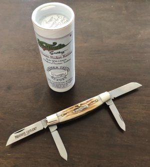 2009 - Great Eastern Cutlery (GEC) Tidioute - 2nd Cut Jig Burnt Stag 613409 Congress Knife