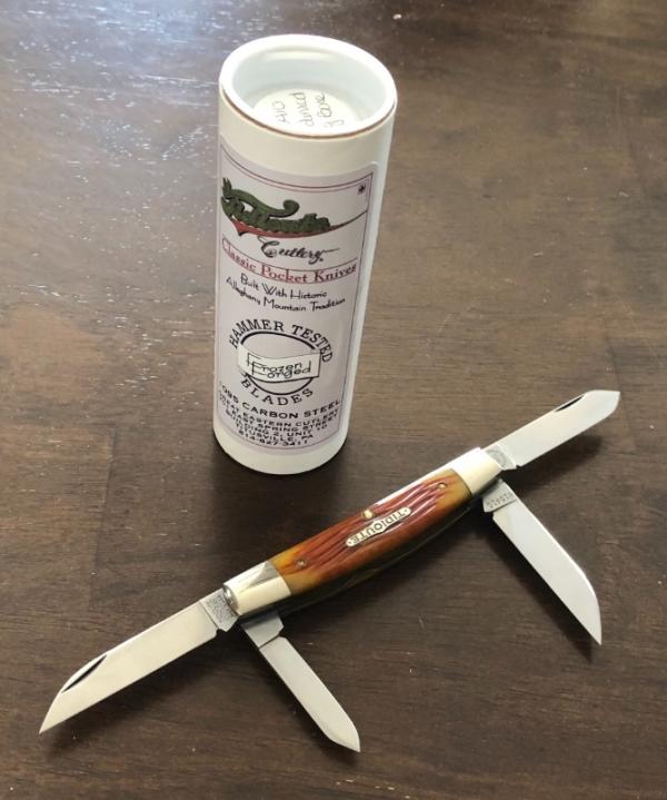 2010 - Great Eastern Cutlery (GEC) Tidioute -  Goldenrod Jigged Bone 610410 Congress Knife