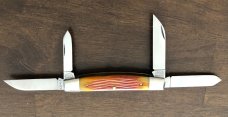 2010 - Great Eastern Cutlery (GEC) Tidioute -  Goldenrod Jigged Bone 610410 Congress Knife