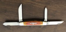 2010 - Great Eastern Cutlery (GEC) Tidioute -  Goldenrod Jigged Bone 610410 Congress Knife