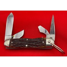 Vintage CATTARAUGUS CUTLERY CO Model No. 42219 4-Blade Camp/Utility Folding Pocket KnifeBone Vintage CATTARAUGUS CUTLERY CO Model No. 42219 4-Blade Camp/Utility Folding Pocket KnifeBone