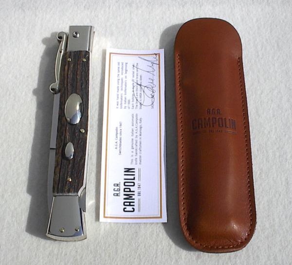A.G.A. CAMPOLIN 13" GENUINE STAG OVAL SWINGUARD A.G.A. CAMPOLIN 13" GENUINE STAG OVAL SWINGUARD