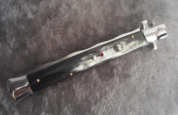 13" Kris w/ Horn Scales Stiletto Italy NOS!