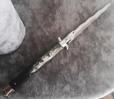 13" Kris w/ Horn Scales Stiletto Italy NOS!