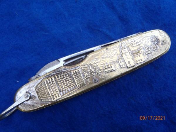 J & C N C Quality Made in USA  by Utica Cutlery  Embossed Utility knife