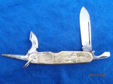 J & C N C Quality Made in USA by Utica Cutlery Embossed Utility knife J & C N C Quality Made in USA by Utica Cutlery Embossed Utility knife