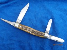 Kutmaster Utica NY 4 blade Bone Stockman knife Kutmaster Utica NY 4 blade Bone Stockman knife