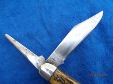 Kutmaster Utica NY 4 blade Bone Stockman knife Kutmaster Utica NY 4 blade Bone Stockman knife