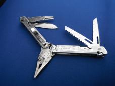 LEATHERMAN Free P4 Stainless Steel Multi-Tool, Pliers, Saw, Folding Knives  Plain & Serrated Blades