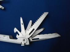 LEATHERMAN Free P4 Stainless Steel Multi-Tool, Pliers, Saw, Folding Knives  Plain & Serrated Blades