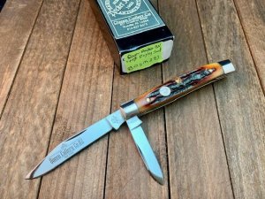 Queen Dogleg Jack Amber Bone Stag (BDSM28)