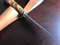 Hand crafted Puukko includes hand made sheath, USA maker