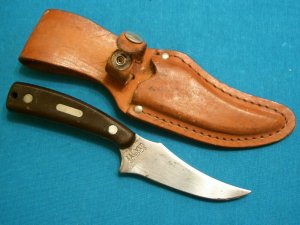 VINTAGE SCHRADE USA 152 SHARPFINGER FIXED BLADE HUNTING SKINNING KNIVES OLD TIMER