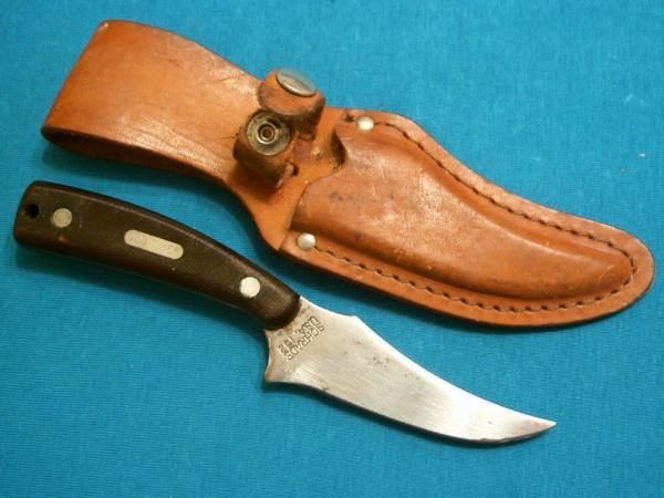 VINTAGE SCHRADE USA 152 SHARPFINGER FIXED BLADE HUNTING SKINNING KNIVES OLD TIMER