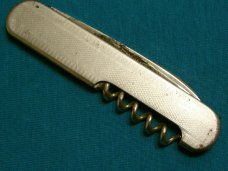 CARL EVERTS SOLINGEN EQUAL END PEN CORKSCREW FOLDING POCKET JACK KNIFE KNIVES OLD