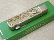 Weidmannsheil Solingen Germany Genuine Stag Lockback Knife NIB