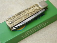 Weidmannsheil Solingen Germany Genuine Stag Lockback Knife NIB