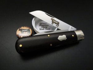 GREAT EASTERN CUTLERY #86 ANGUS JACK WELL DONE MASSACAR EBONY GEC 863221