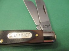 Schrade Old Timer Saw Cut Delrin Handle Stockman Pattern # 340T Schrade Old Timer Saw Cut Delrin Handle Stockman Pattern # 340T