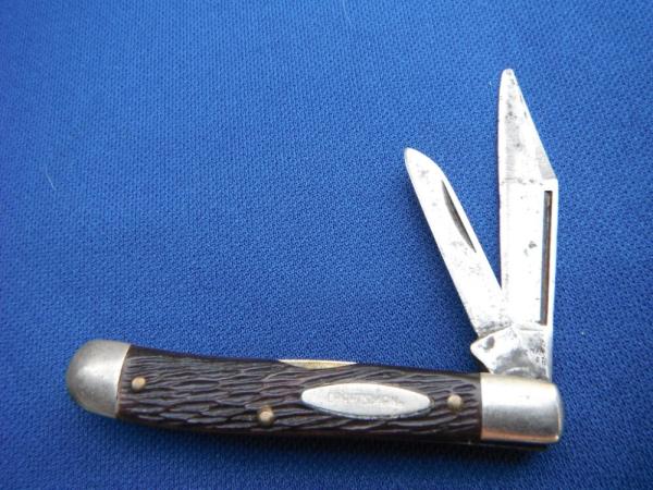 SEARS CRAFTSMAN USA 9507 2 BLADE DOGLEG PEANUT JACK KNIFE